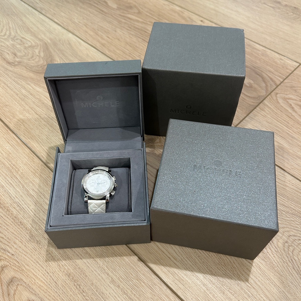 Michele Diamond Bezel Watch